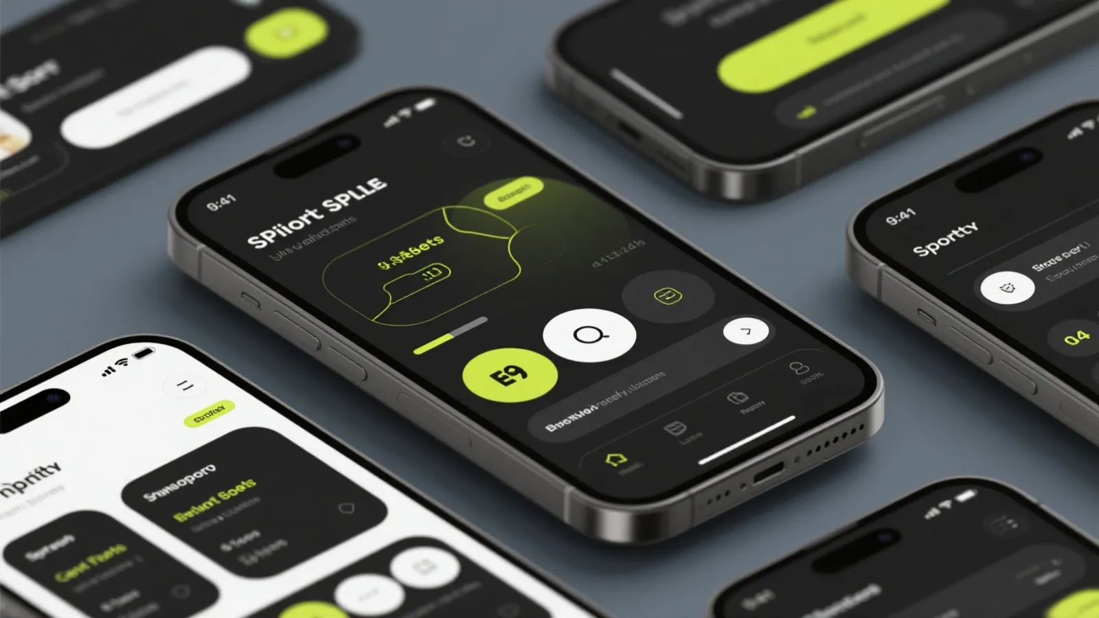 体育应用移动端界面预览